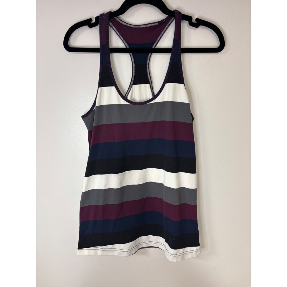 Lululemon Striped Tank Top Racerback Athletic Sleeveless Activewear